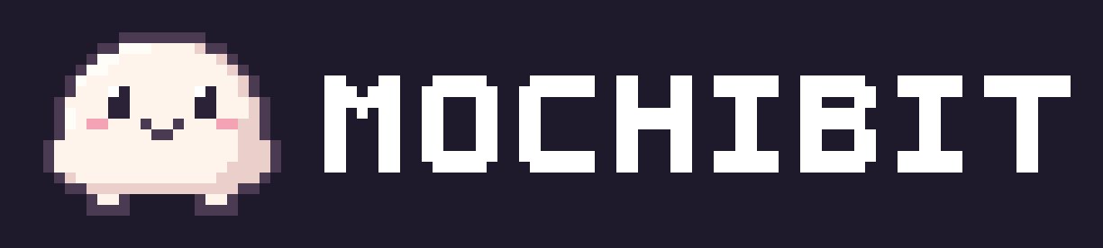 Mochibit logo on dark